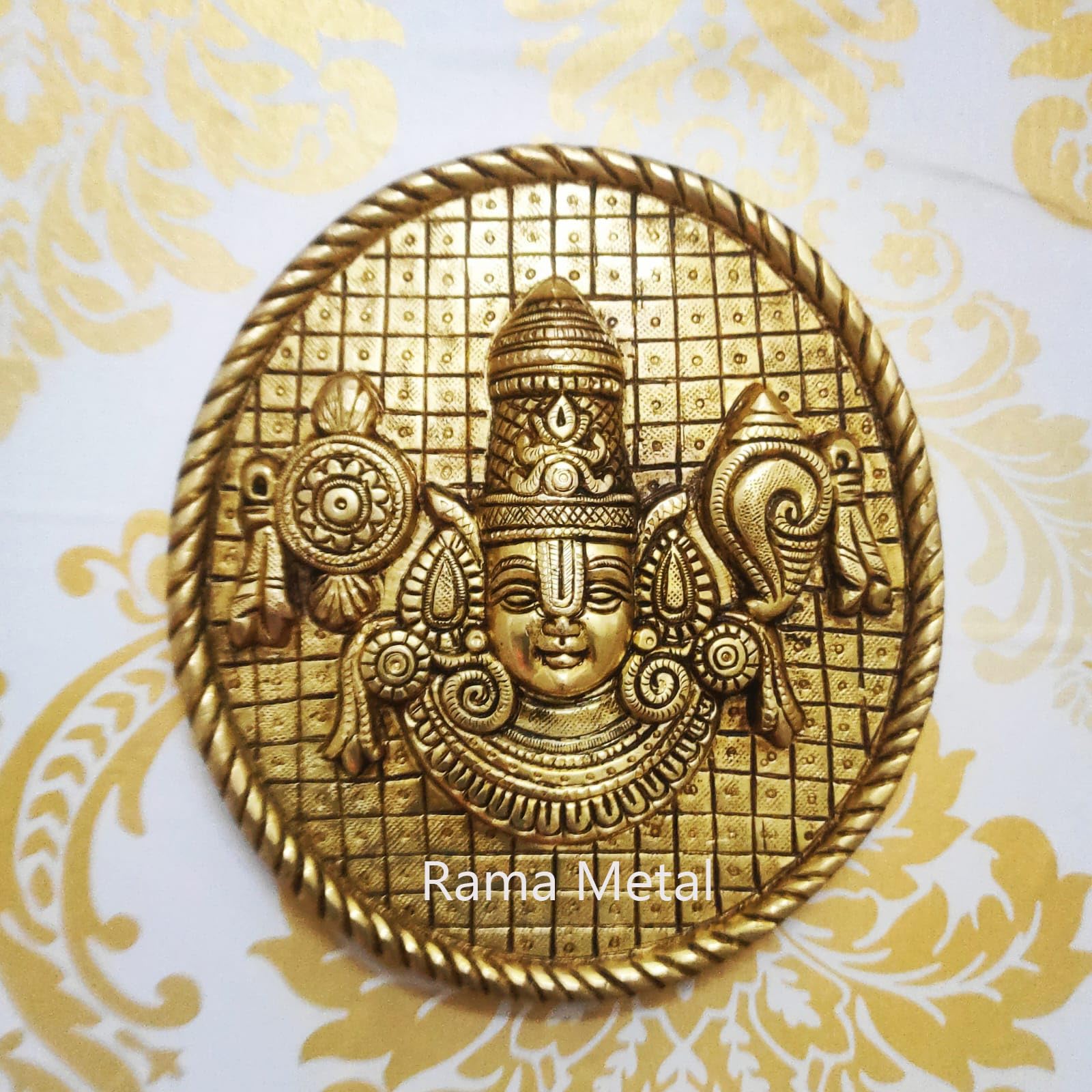 Buy RAMA METAL Brass Balaji Wall Hanging Online at Low Prices in India ...