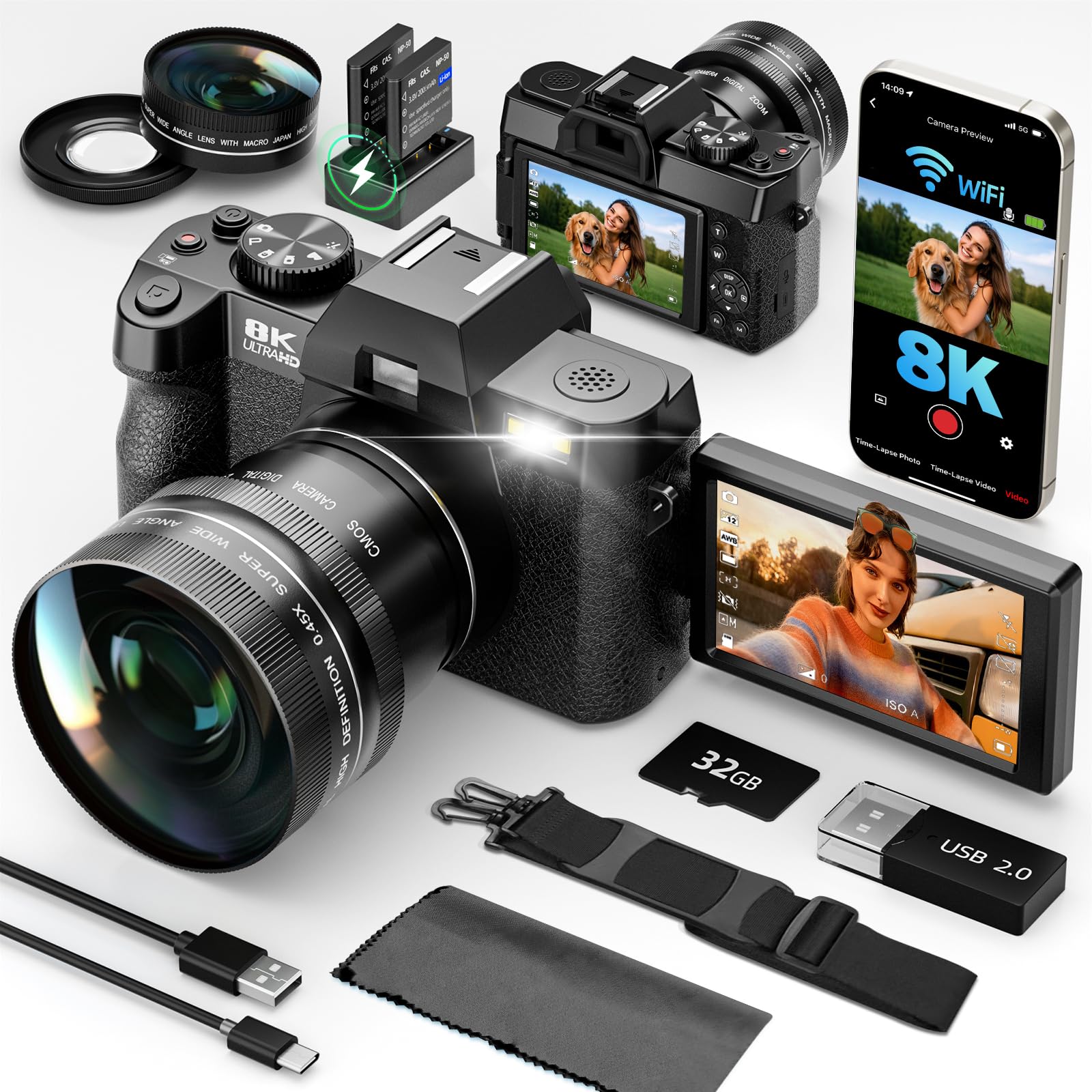 G-Anica 8K dual-lens digital camera kit