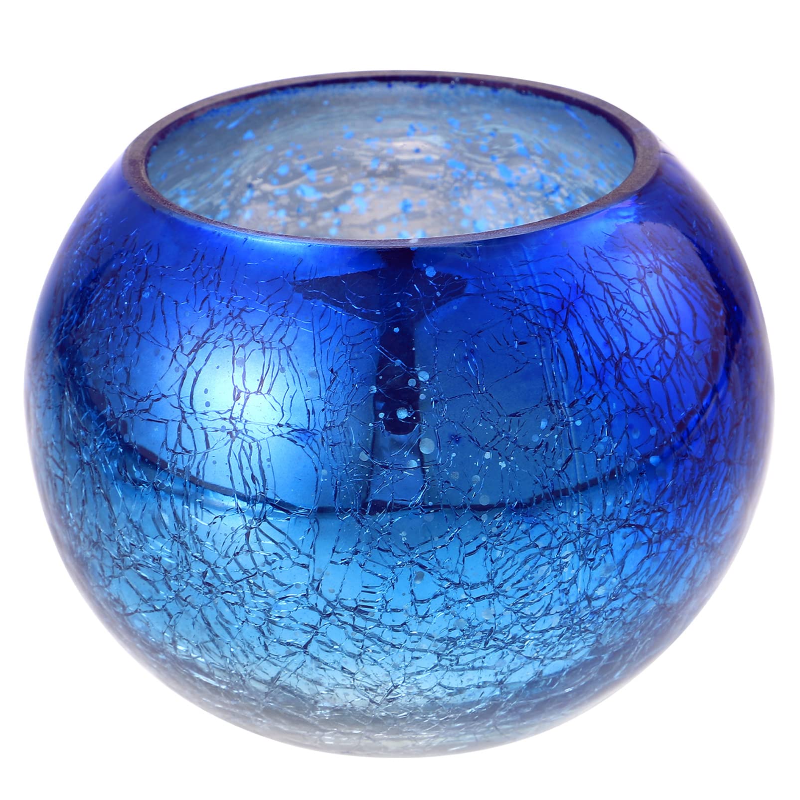 Colorful Glass Candle Holder Exquisite Candlestick Glass Candleholder Adornment Candlestick Adornment Cracked Pattern Candleholder Gradient Color Candleholder Home Decor