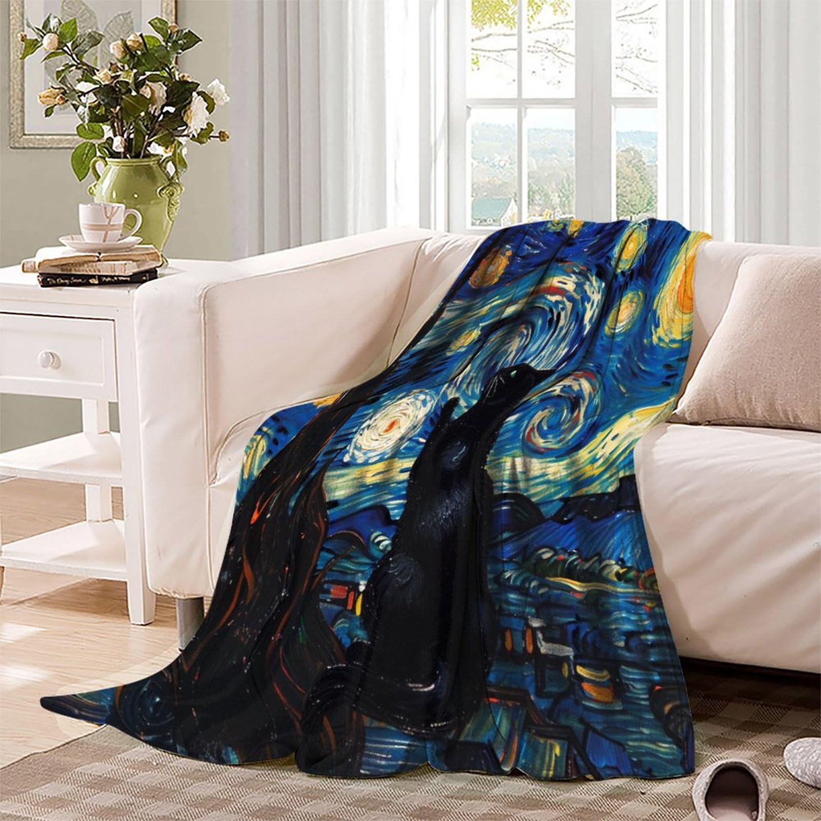 Coperta morbida in pile di flanella, ideale come regalo di compleanno per amici, familiari, regalo di Natale per amici e partner, coperta natalizia per divano e letto, 150 x 200 cm