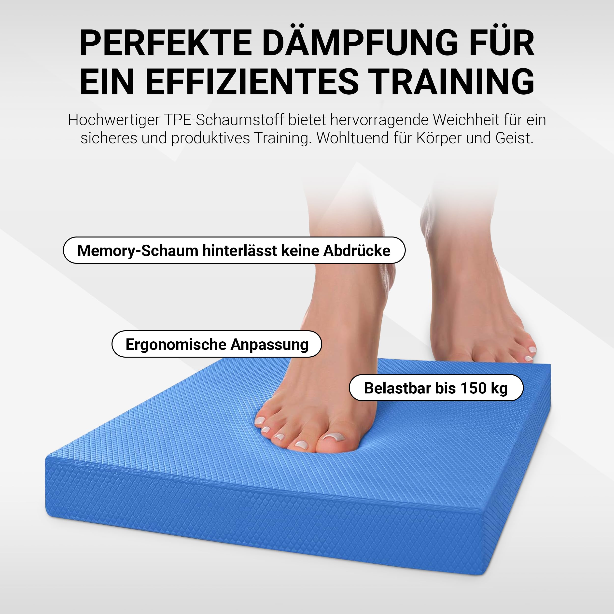 Balance Pad Premium - incluye Póster de ejercicios - Entrenamiento de equilibrio y coordinación, Tabla de Equilibrio