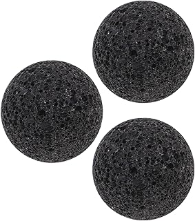VICASKY Saunasteine 5cm aus Natürlichem Vulkangestein Aromatherapie Duftdiffusor für Nass und Trockensauna – 3 Stück Saunasteine für Dampfbad Heimsauna