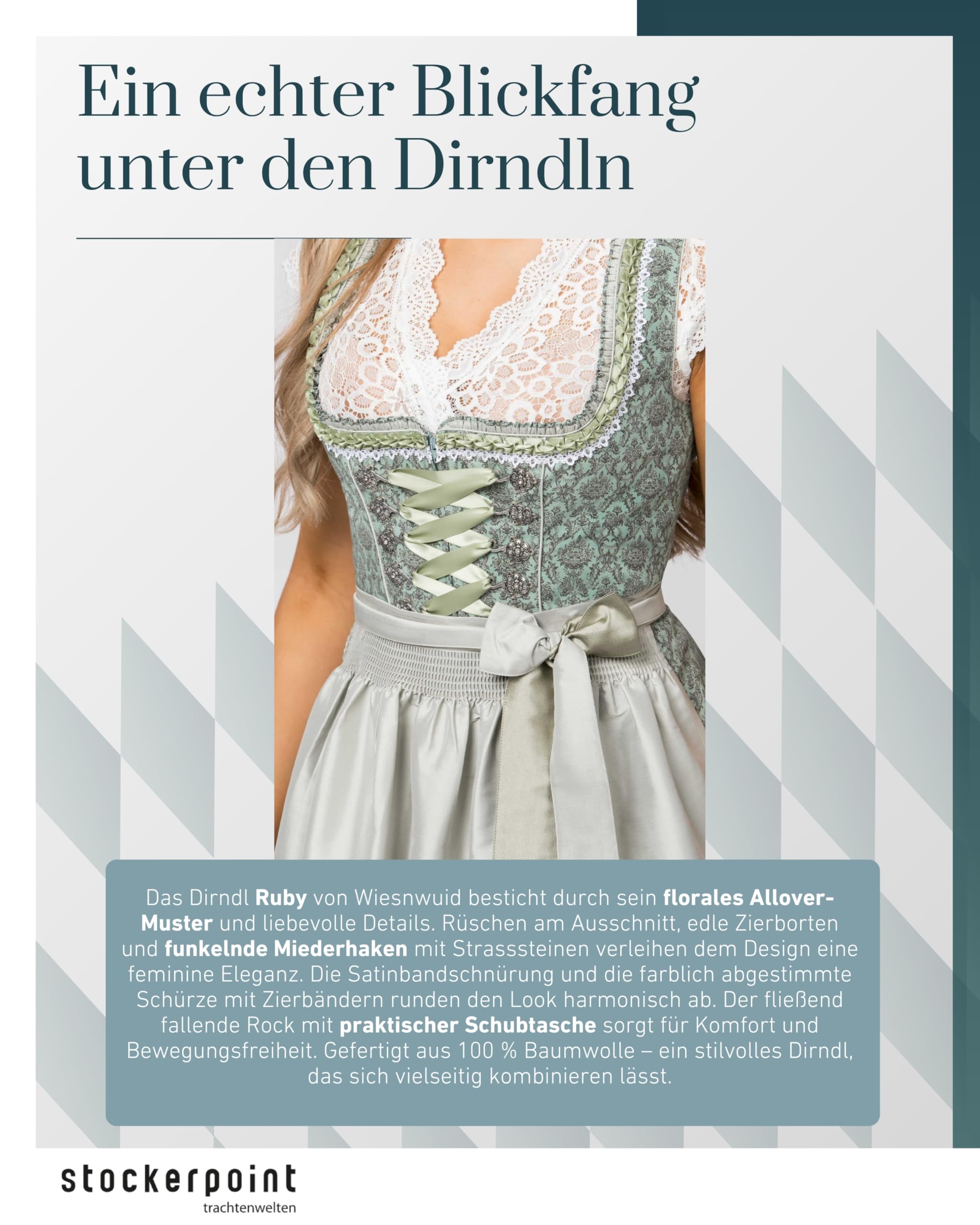 Damen Ruby Mini Dirndl (1er Pack)