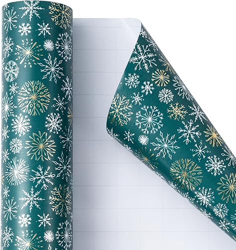 Miniatura 6 de RUSPEPA Papel de regalo de Navidad, rollo de regalo gigante, diseño de camión negro dorado para envoltura de regalo navideño, 24 pulgadas x 100 pies