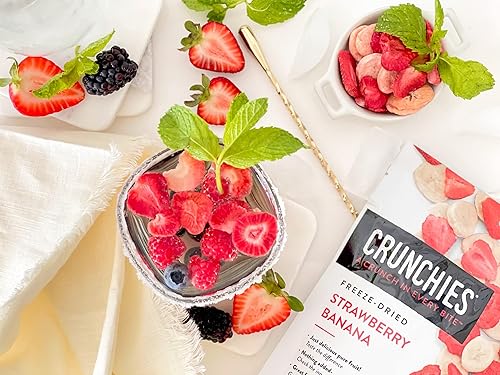 Miniatura 5 de Crunchies Frutas liofilizadas, fruta crujiente 100% natural, sin OMG y Kosher, paquete de bocadillos de frutas liofilizadas resellables individuales