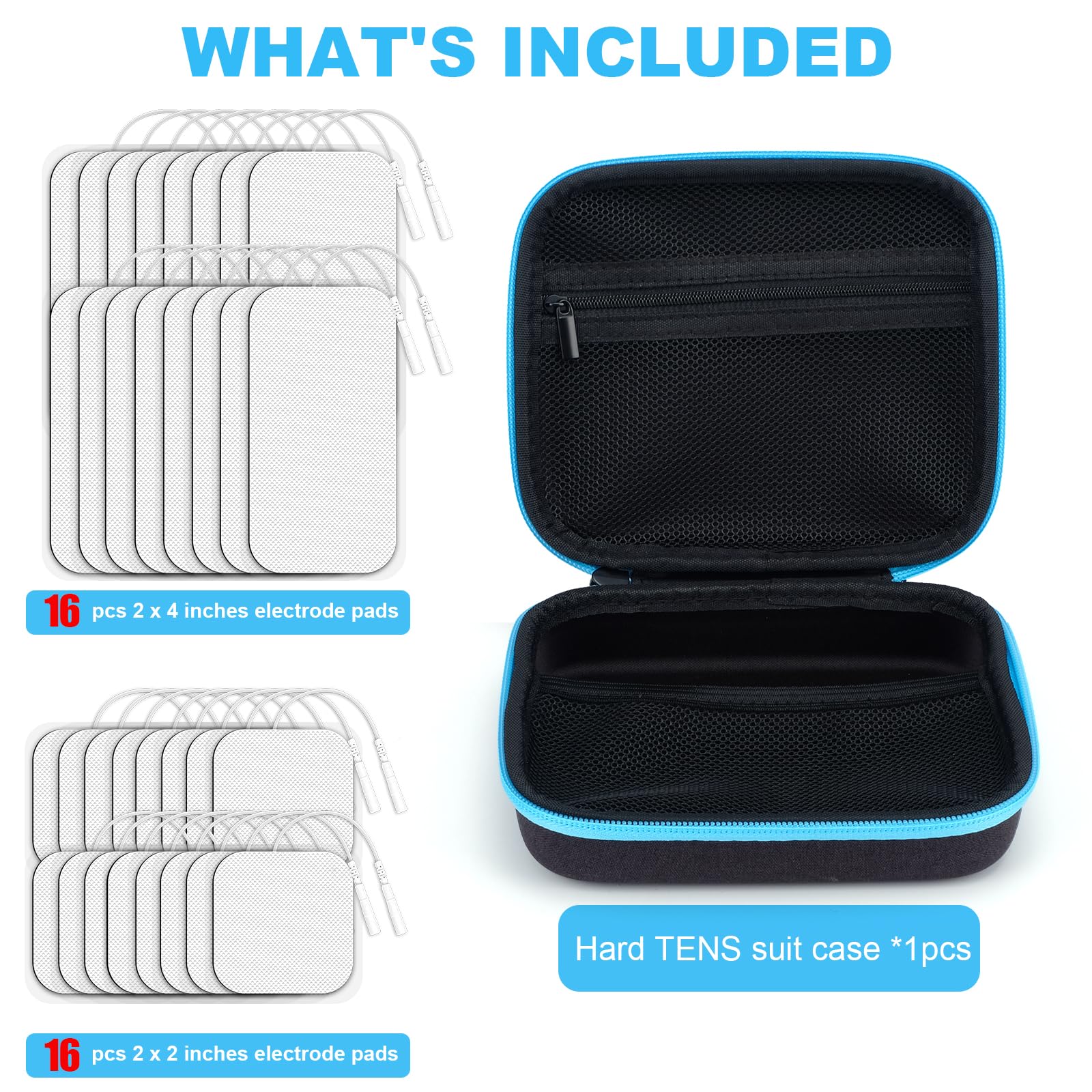 Case for Tens Unit, TENS Machine Hard EVA Suitcase, Fits for TENS Devices, Compatible with Belifu/AUVON/AVCOO TENS 7000 Machines and Accessories — Amazon image 4