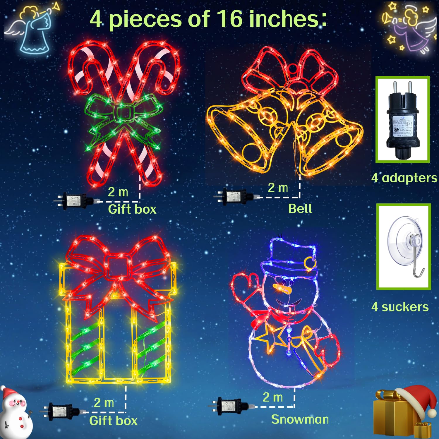 Micro LED Rendier Zwart - 37 cm | Tuincentrum De Boet