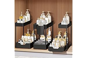 Under the Sink Organizers 3-Pack: Maximize Space and Declutter Your Cabinets