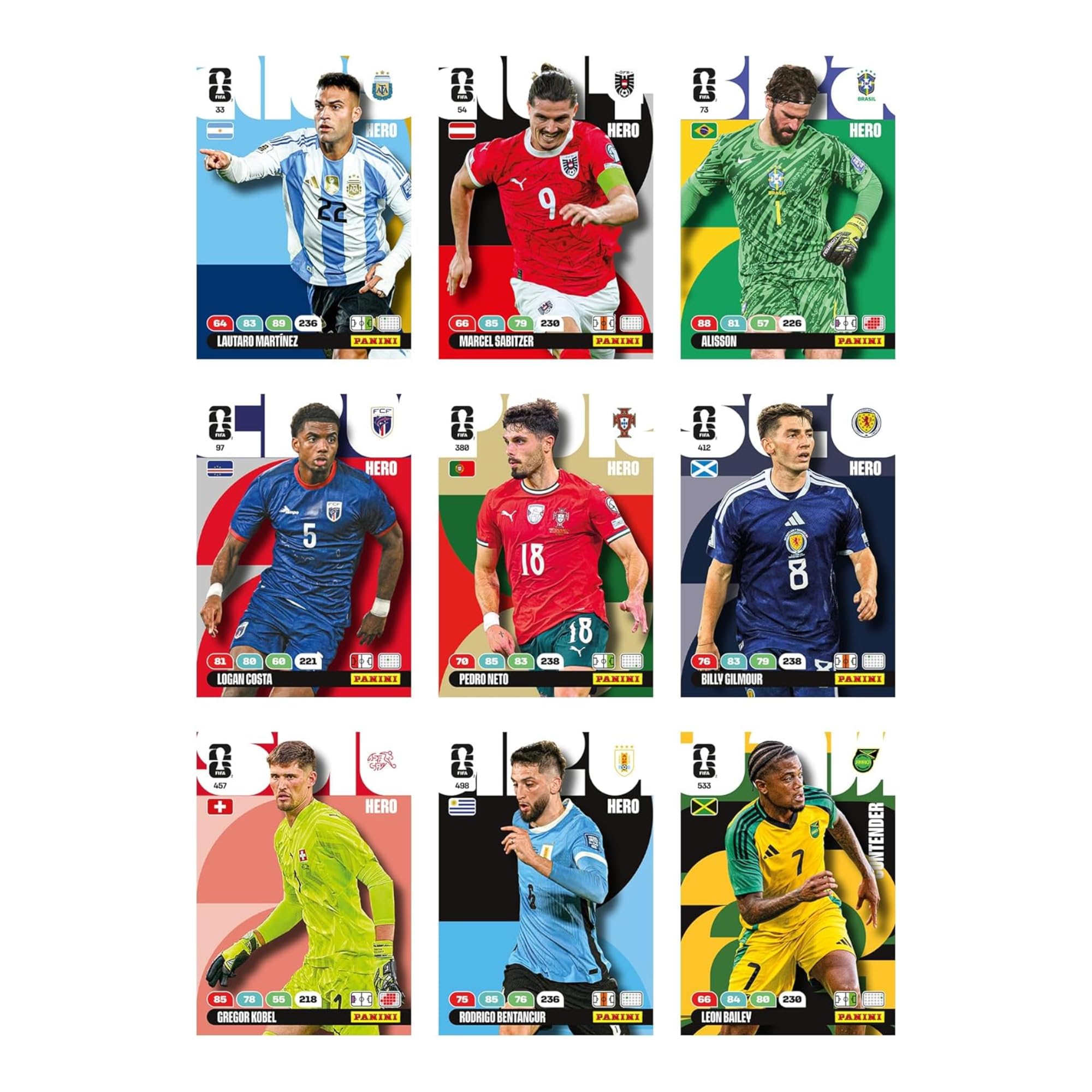 Panini Adrenalyn XL FIFA World Cup 2026 - Confezione da 10 carte da collezione ufficiali da calcio - Fat Box