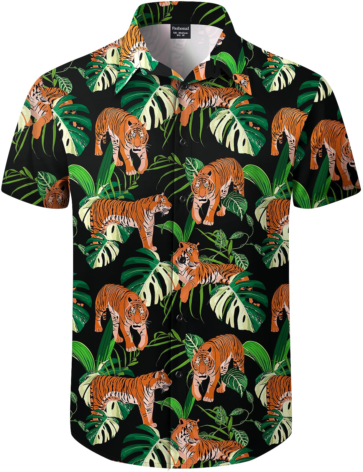 Men's Hawaiian Shirt Button Down Summer Short Sleeve Shirt