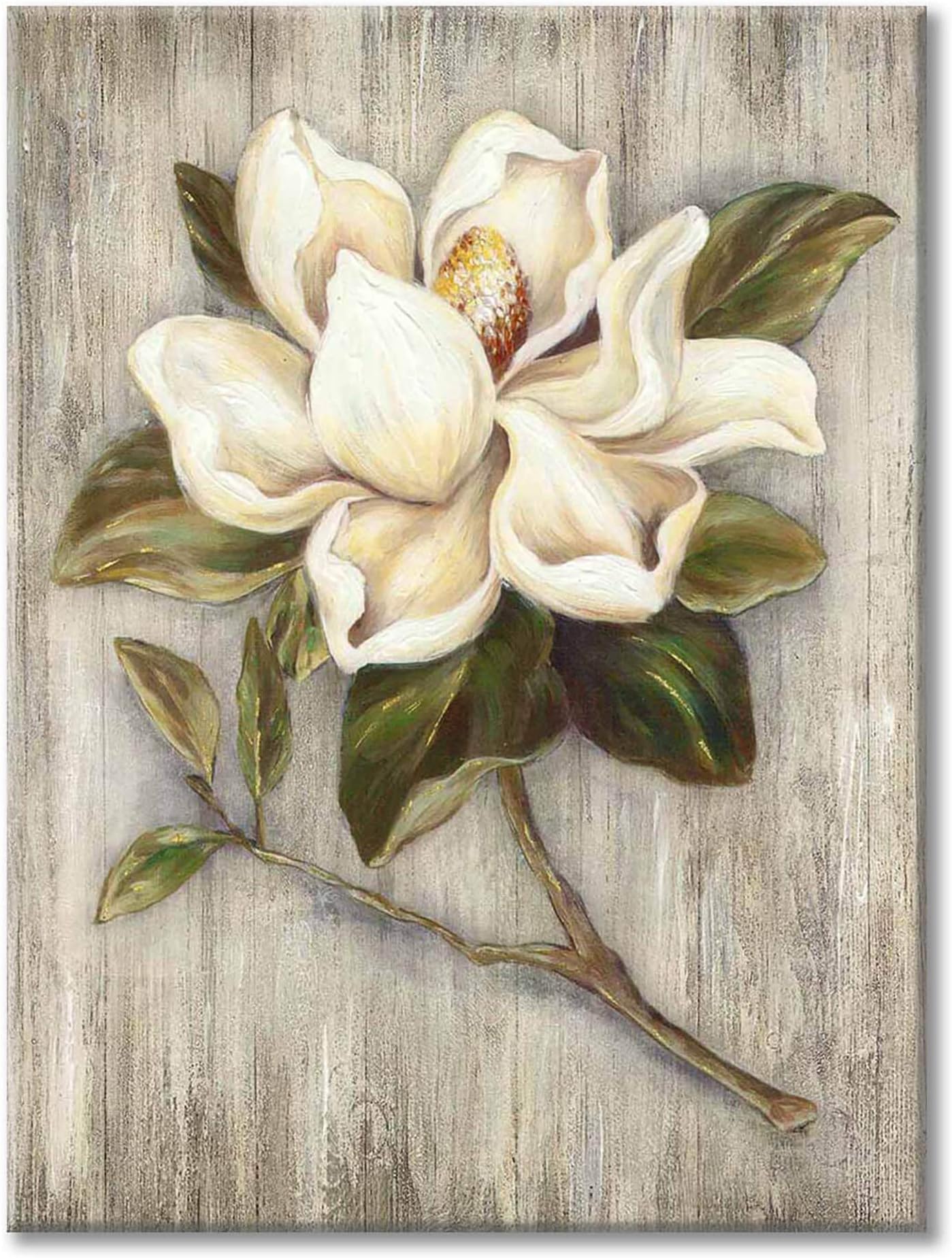 UTOP-artFlower Canvas Print Wall Art: Blossom Floral Picture Artwork Print on Canvas for Dining Room Decor (12'' x 16 '' x 1 Panel)