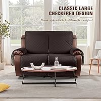 Vista 2 de KinCam Funda impermeable para sofá biplaza reclinable, fundas de sofá reclinable para 2 asientos, funda de sofá reclinable, protector de muebles