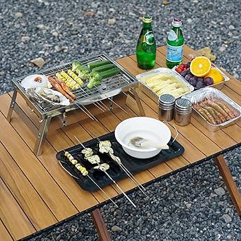 Amazon | MORMAMO バーベキュー コンロ ステンレス製 1-3人用
