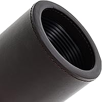 Vista 23 de WE Games Professional Handmade Cognac Brown Leather Dice Cup Set, Comes with 5 Standard Game Dice & Cloth Bag, Dice Roller for Liars Dice Farkle &