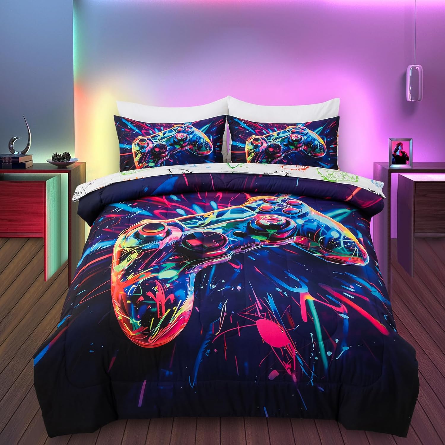 Meeting Story Game Comforter Set for Boys, Twin Size 5