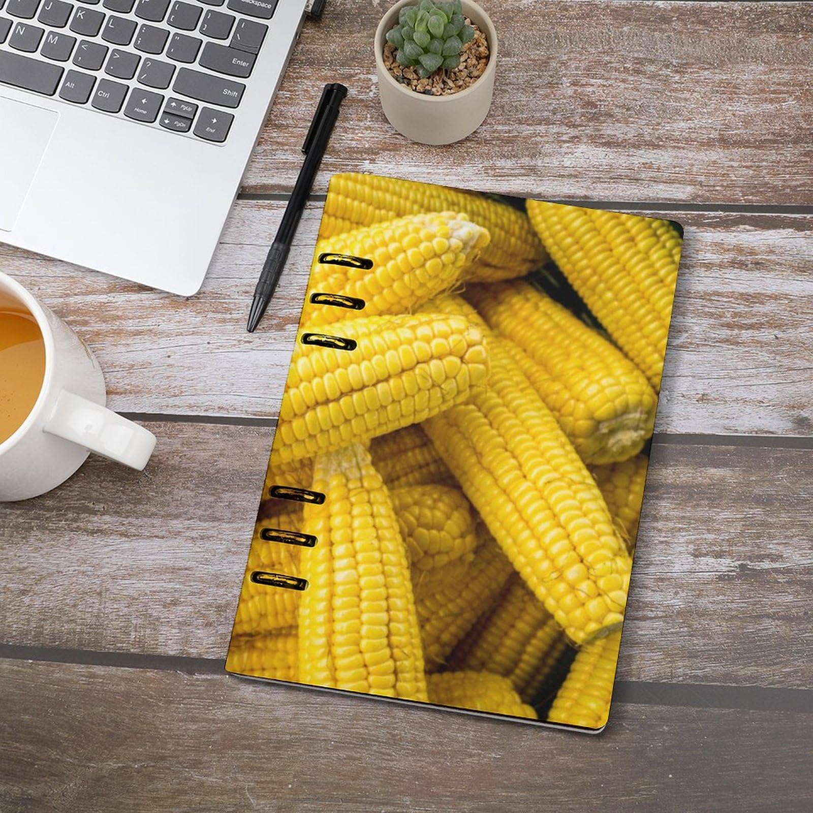 とうもろこし柄ノート