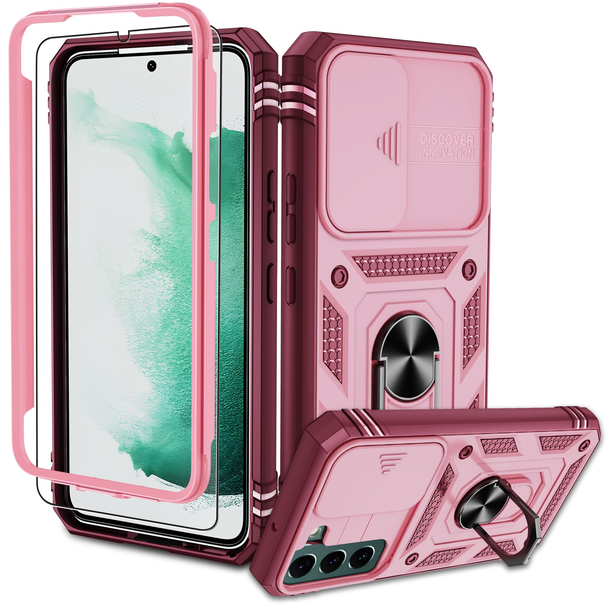 Kompatibel mit Samsung Galaxy Hülle, Eingebetteter Ständer Militärgrad Schutzhülle Handyhülle Starke Stoßfestigkeit Samsung Schutzhülle Samsung Galaxy case Cover