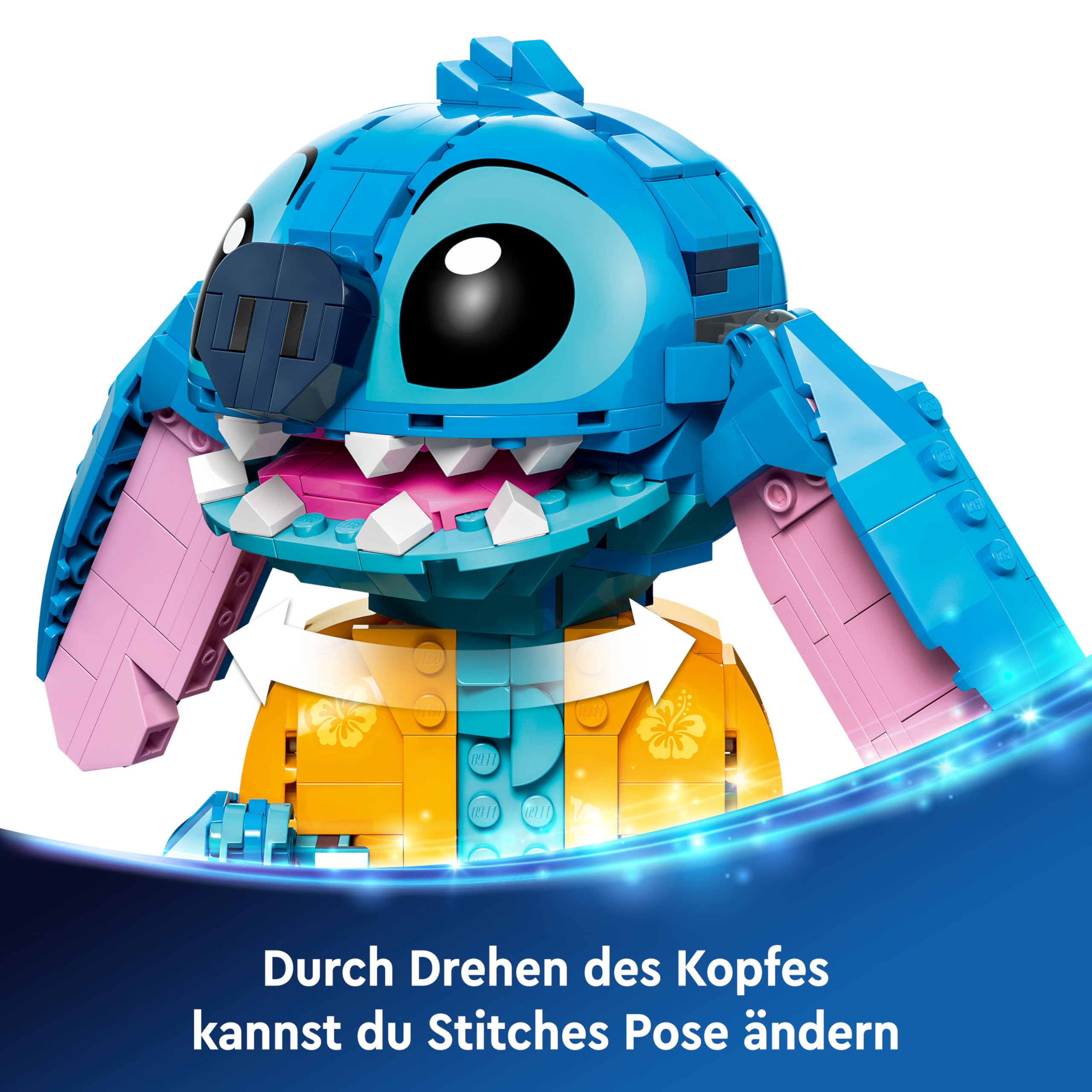 LEGO | Disney Stitch Spielzeug - Figur zum Spielen und Sammeln mit Einer Eistüte und Einer dekorativen Blume - Geschenk für Mädchen, Jungen und Lilo & Stitch Filmfans ab 9 Jahren - 43249