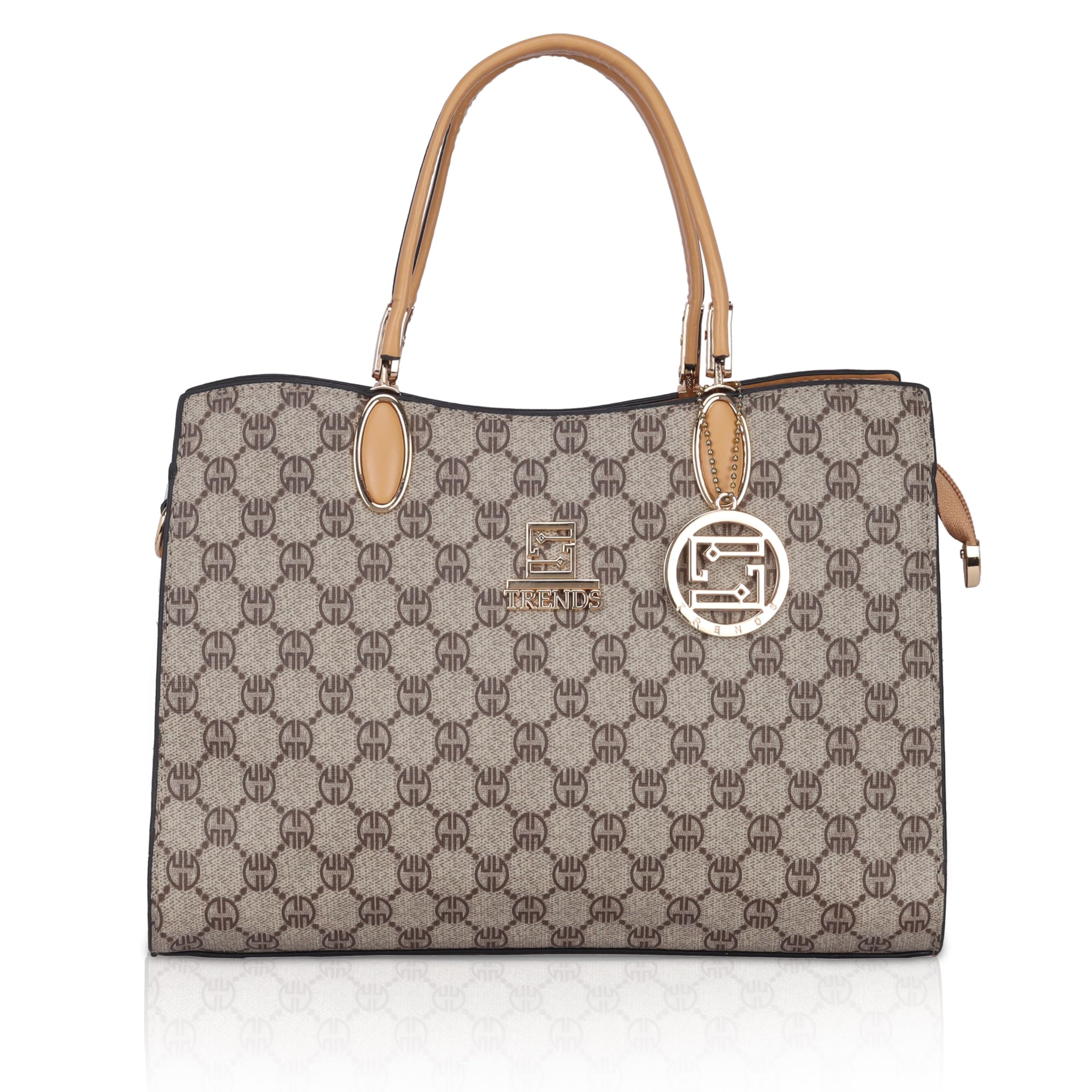 See full amazon price history chart for DAZZLE Pu Leather Organized Luxury Pvc Designer Ladies Handbag With Classy Prints, Handle Fittings, Dangler, And Three Interior Partitions (Camel) DAZZLE Pu Leather Organized Luxury Pvc Designer Ladies Handbag With Classy Prints, Handle Fittings, Dangler, And Three Interior Partitions (Camel) (B0CVMRLXZT) Amazon Price History, Amazon Price Tracker