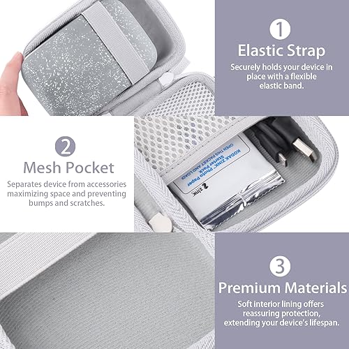 Vista 58 de co2CREA Estuche rígido de repuesto para impresora fotográfica instantánea HP Sprocket portátil de 2 x 3 (funda negra negra)