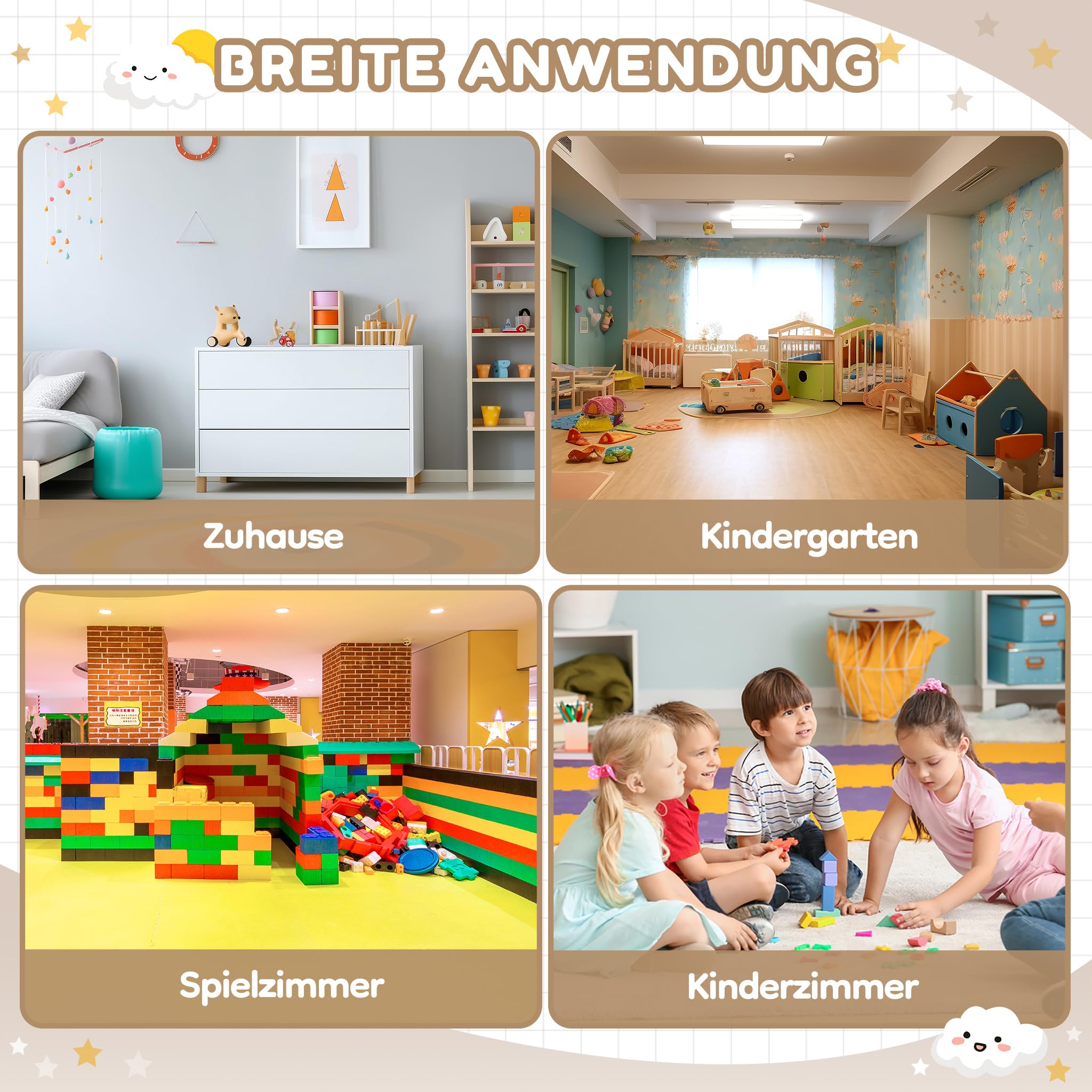Yorbay Kindertisch mit 2 Stühlen Holz: 3 teilige Kindersitzgruppe mit Stauraum - Multifunktionaler Kinder Tisch Stuhl Set Sitzgruppe für ab 3 Jahre - Maltisch Spieltisch für Kinderzimmer