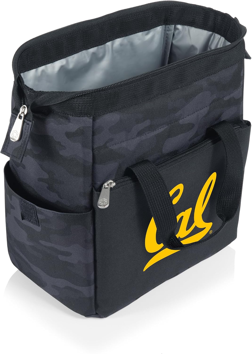 Picnic TIME NCAA Cal Bears On The Go Lunch Bag Cooler, Soft Cooler Lunch Box, Insulated Lunch Bag, (Black Camo)
