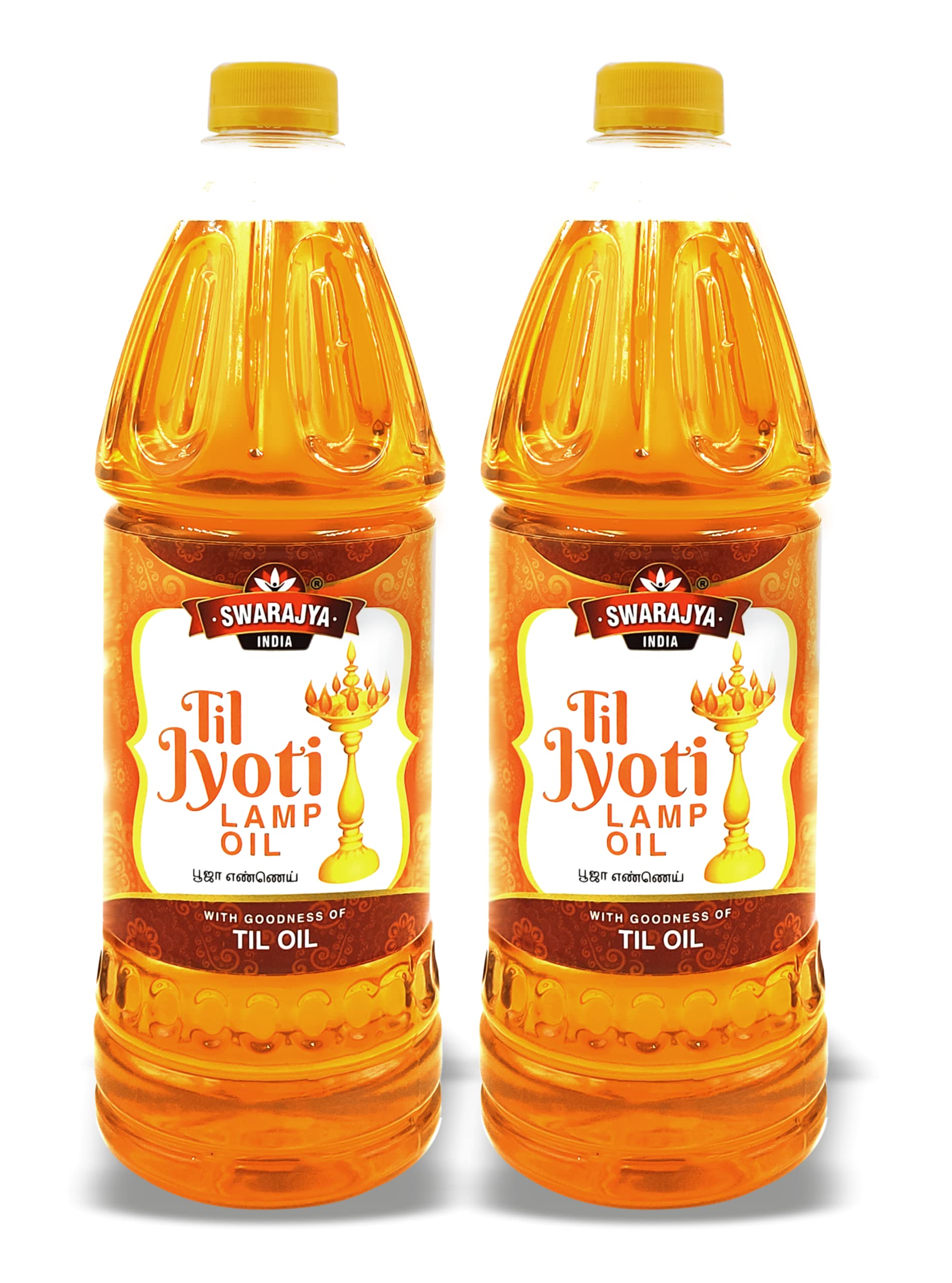 Swarajya India TIL JYOTI Lamp Oil | Sacred Aroma for Spiritual Rituals | 900 ml (Pack of 2) (B0B7BFR88R) Amazon Price History, Amazon Price Tracker