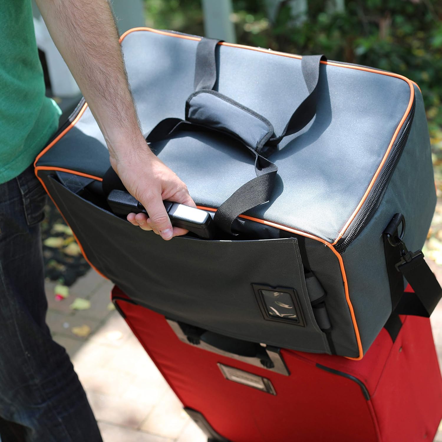 60% Off Discount Board Game Bag - [Backpack/Luggage Slip] - Padded Board Game Carrier (Oxford Gray)