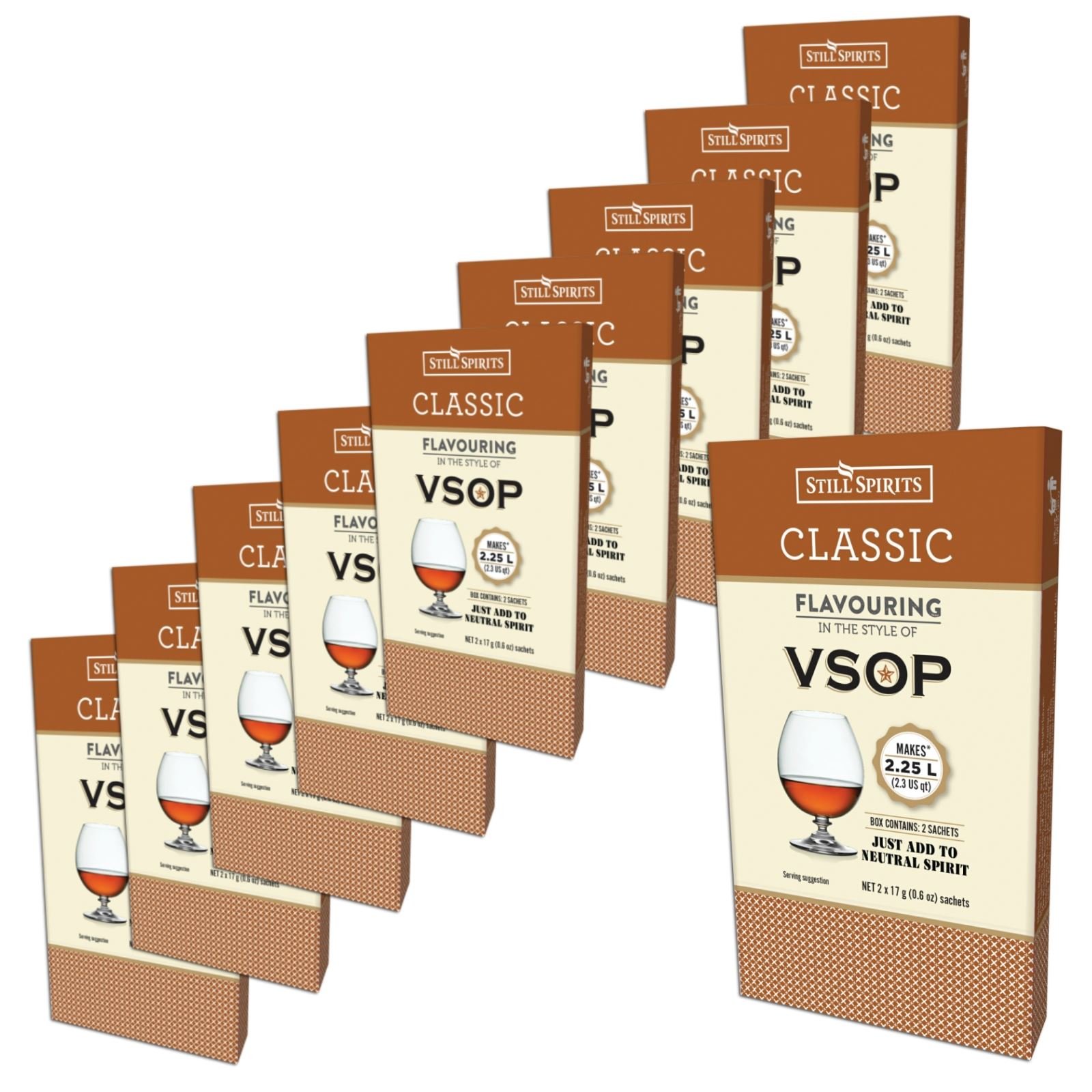 10x Still Spirits Classic VSOP Brandy Premium Essence Flavours 2.25L