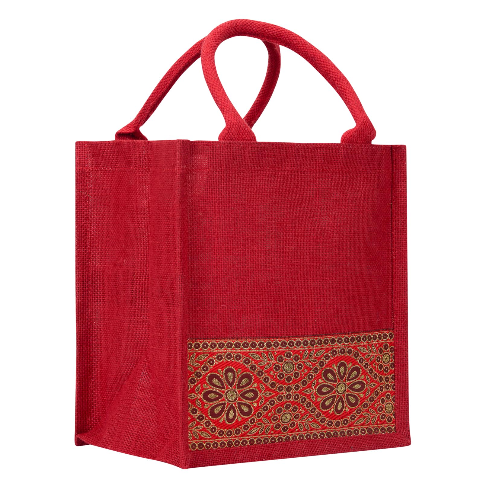 Jute Cottage Jute Bags for Lunch for Men | Jute Bags with Zip | Jute Tote Bag | Jute Tiffin Bags | Printed Jute Bag | Jute Carry Bag, Red (B0C81NZ7JL) Amazon Price History, Amazon Price Tracker
