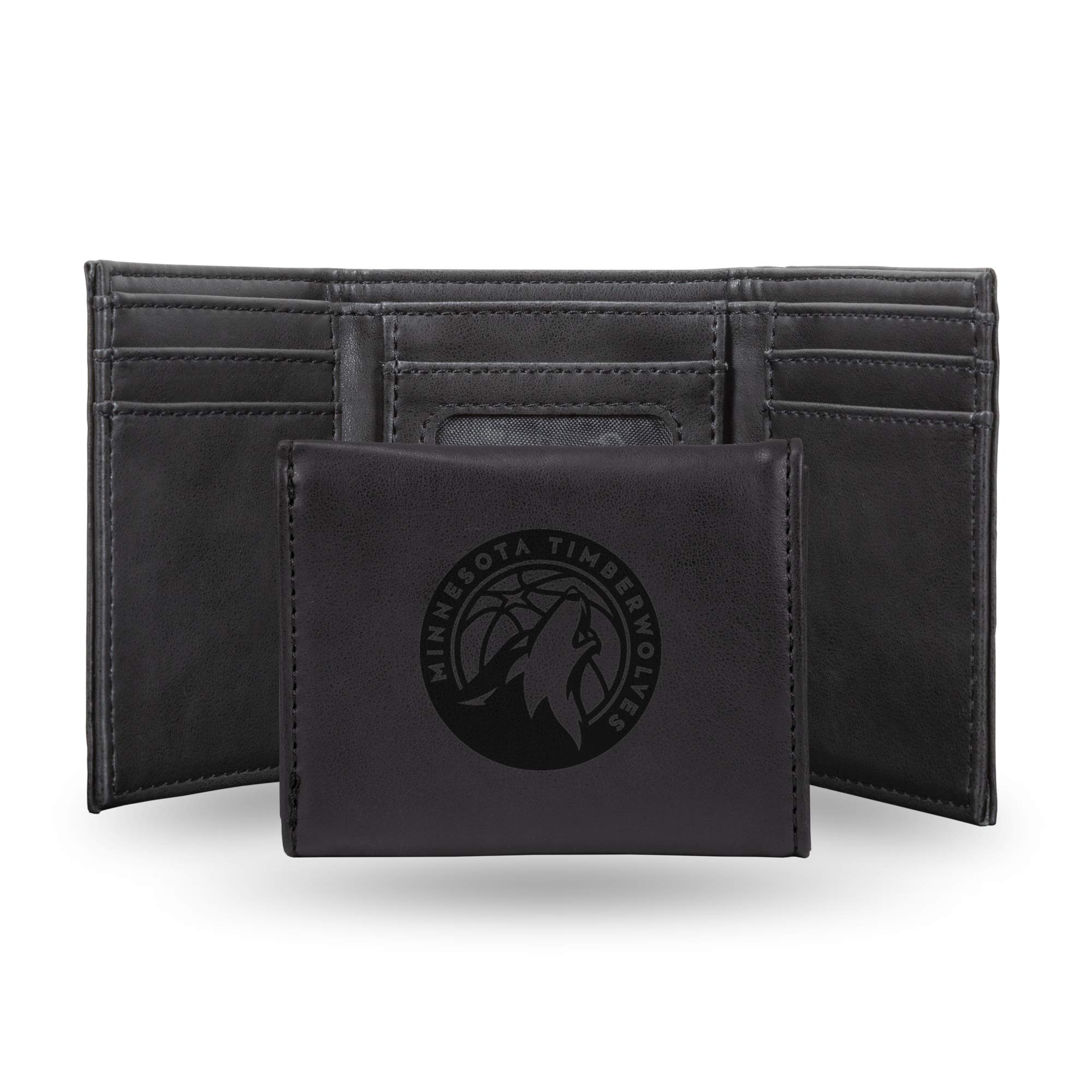 Rico Industries Laser Engraved Trifold Wallet, Minnesota Timberwolves