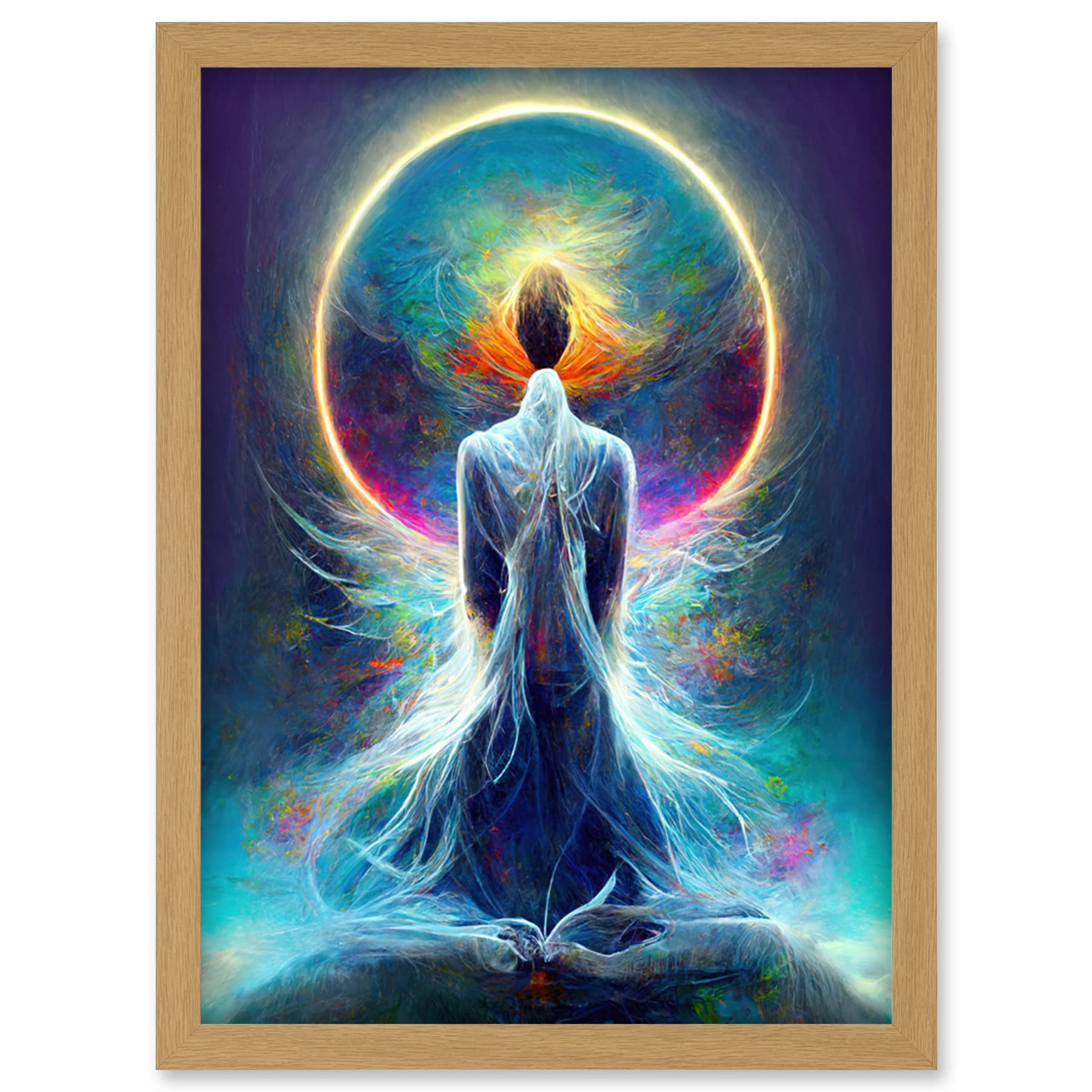 Doppelganger33 LTD Mystical Psychic Spiritual Dream Artwork Framed Wall Art Print A4
