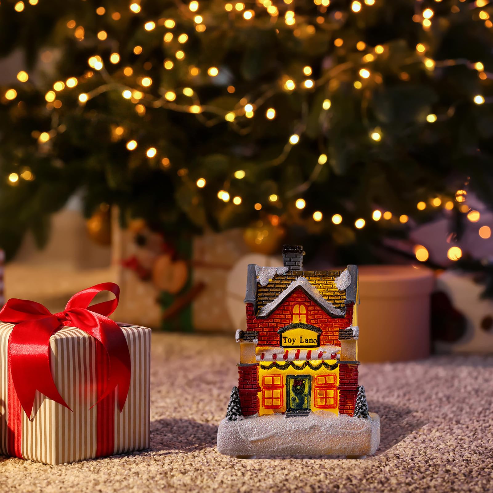 Amazon.co.jp: クリスマスビレッジハウス、ナイトライトハウス、LED