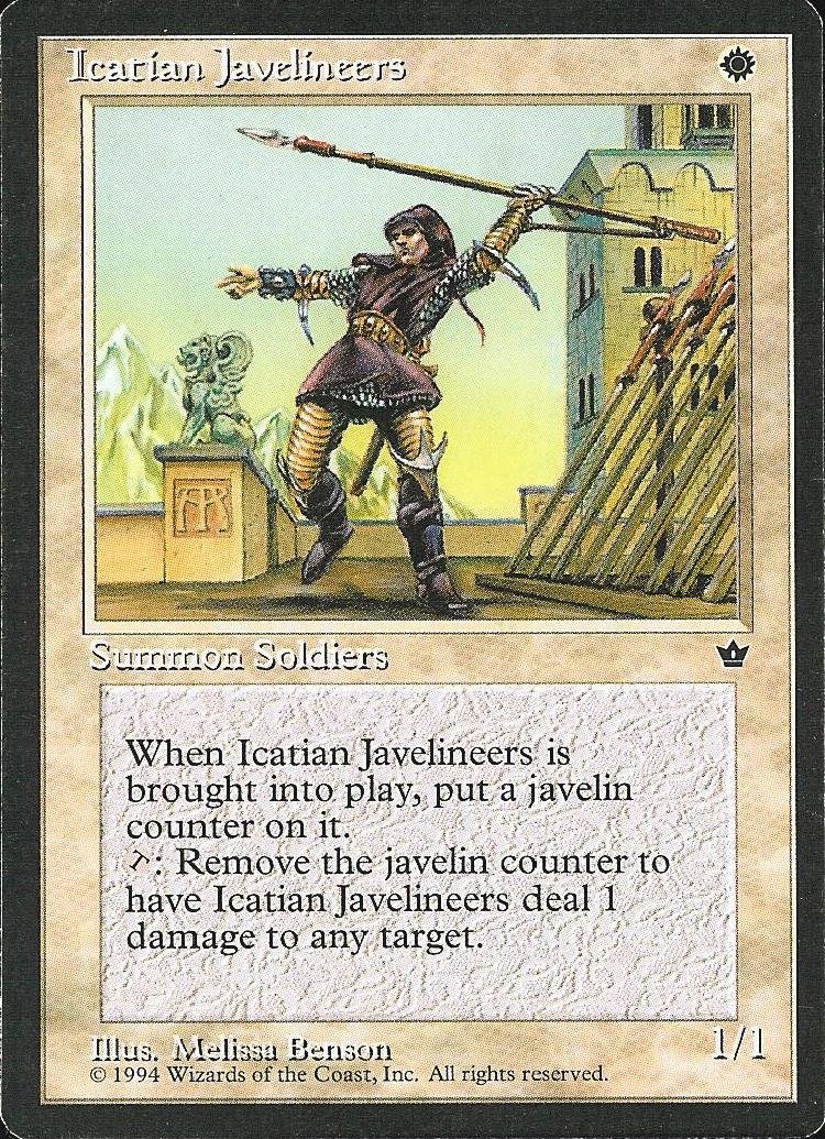 Magic The Gathering - Icatian Javelineers (Melissa Benson) - Fallen Empires 