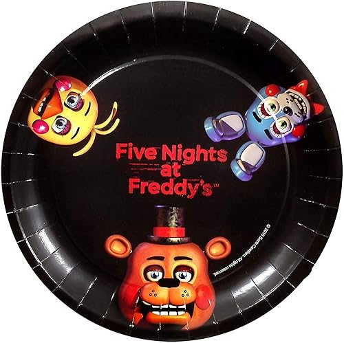 Miniatura 2 de Five Nights At Freddys Mega Party - Kit de decoración para 16 invitados para fiestas, platos de almuerzo, servilletas de almuerzo, platos de postre,