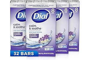 Dial Complete Antibacterial Deodorant Bar Soap in Bulk: Lavender and Twilight Jasmine Scent