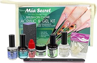 Mia Secret Brush On Clear Acrylic & Gel 9 pcs.Professional Kit