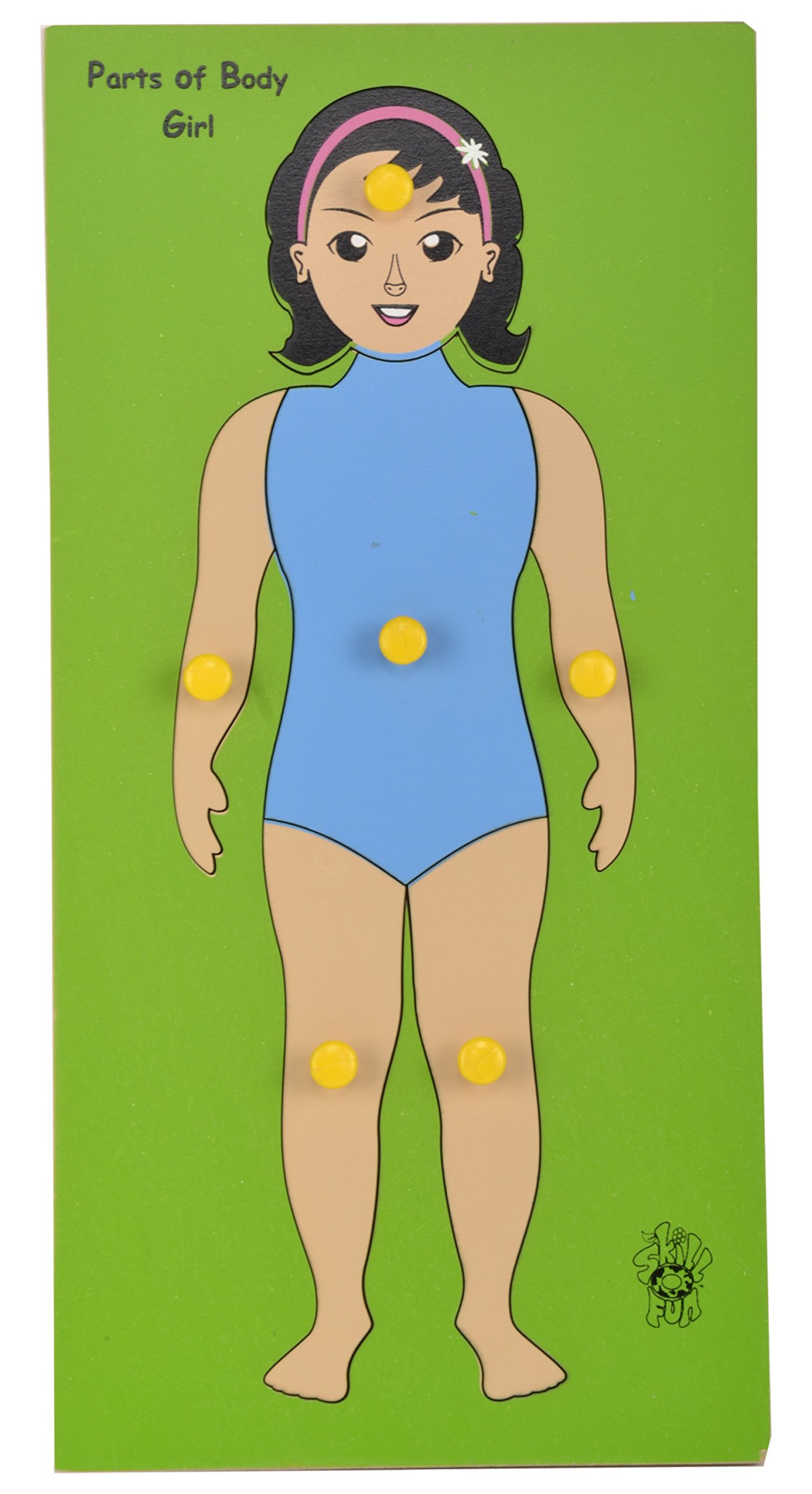 Skillofun Wooden Parts of Body Tray, Multi Color (B009GCT2XE) Amazon Price History, Amazon Price Tracker