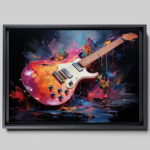 Print guitar canvas print wall decor, ready to hang wall print, design canvas print, Canvas Wall Dekor