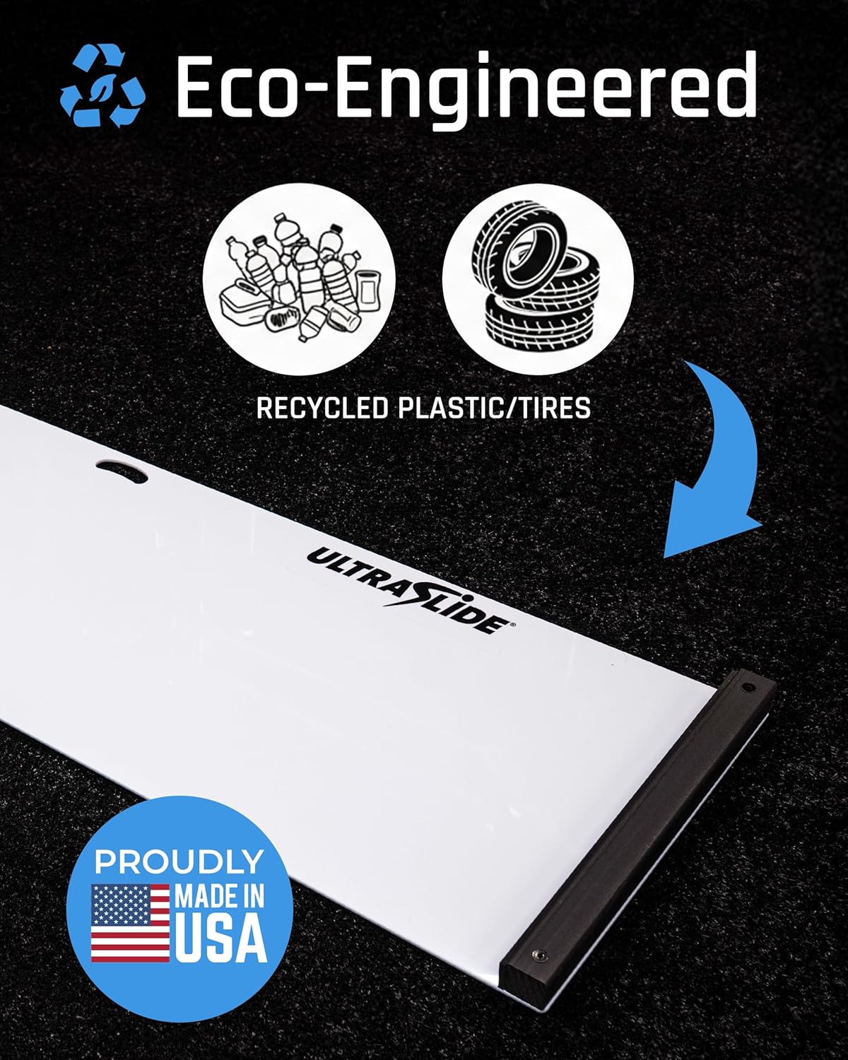 6ft & 5ft Slide Board for Exercise - Solid One-Piece Hockey Slide Board with Booties & Polish - Indoor Skating Trainer for Rehab, Mobility, Conditioning & Home Workouts - Non-Slip Grip Pads