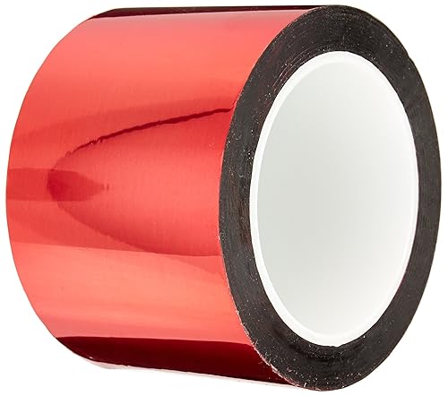 3M 850 0.5" X 5 yardas de largo Cinta de película de poliéster roja (1 rollo)
