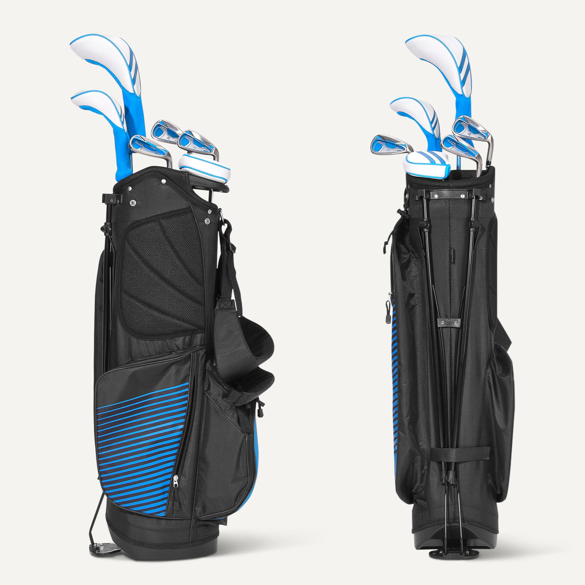 Amazon Basics Juego de Palos de Golf, 6 Piezas con Bolsa de Soporte, Palo con Cara de Gran Tamaño, Centro de Gravedad Bajo - 5