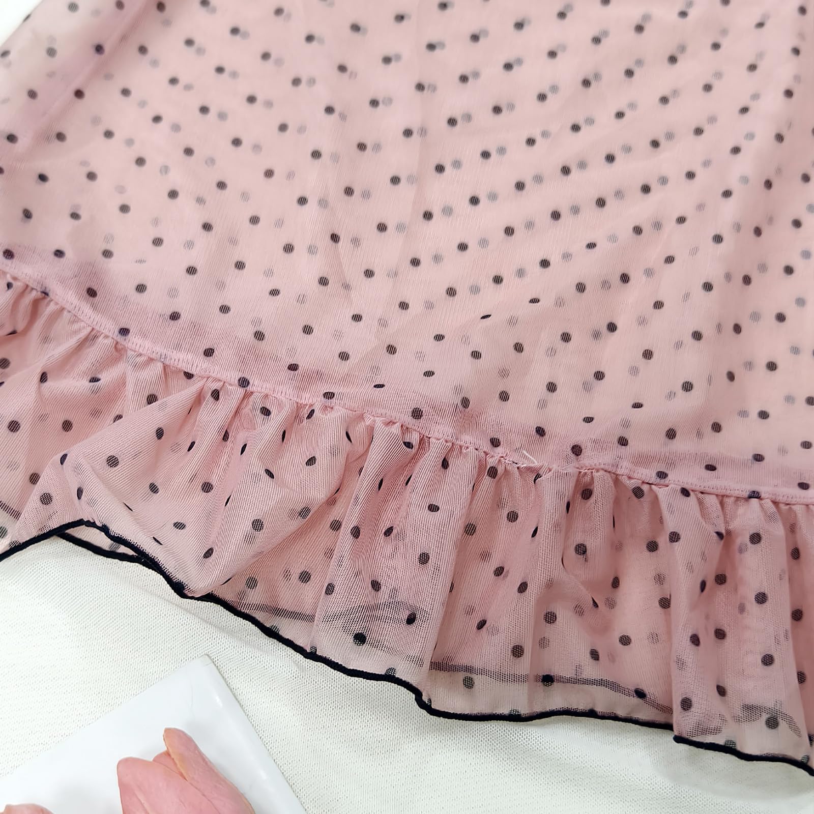 Women Sexy Nightgown Lace Babydoll Chemises Boudoir Seductive Sleepwear Full Slip Transparent Erotic Sleep Nightdress: 01#pink Large