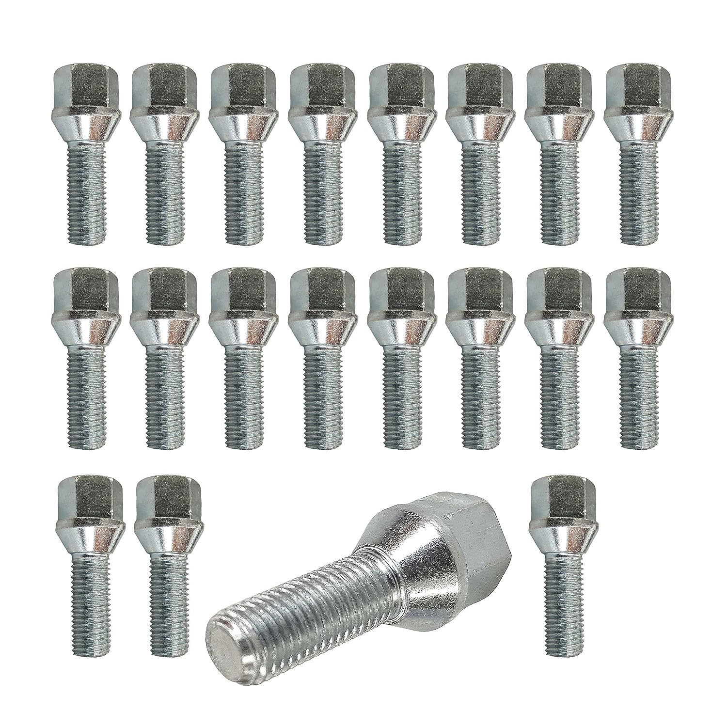 TRACER 20x Boulon de Roue M14x1,25 Conique 60° 35mm | Hex 17mm Compatible avec Mini Aceman E J05 Aceman SE J05 Cooper F55 Cooper