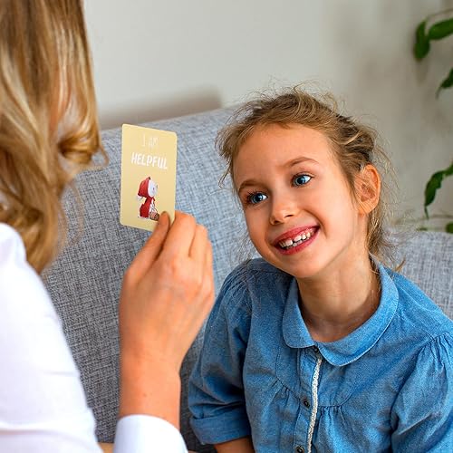 Miniatura 6 de Juego de 50 tarjetas de afirmación positiva para niños pequeños, tarjetas de afirmación motivacional, tarjetas didácticas, afirmaciones diarias