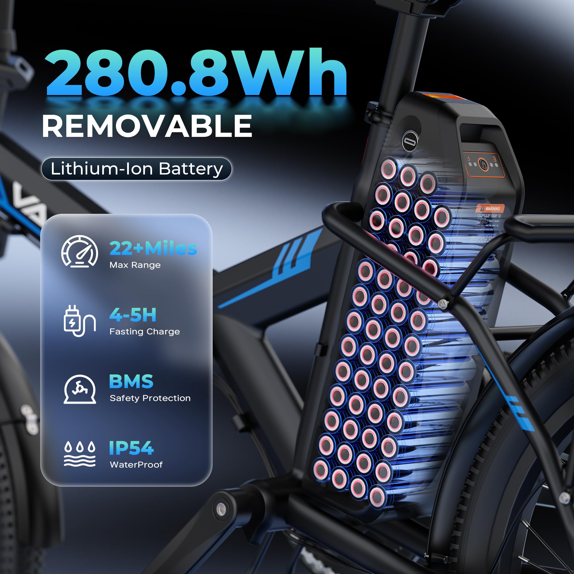 VARUN Electric Bike - Peak 750W Folding Ebike for Adults Up to 40 Miles 20MPH, 48V Removable Lithium-Battery, Stylish 20" Foldable Electric Bicycle Commuter for Women & Men
