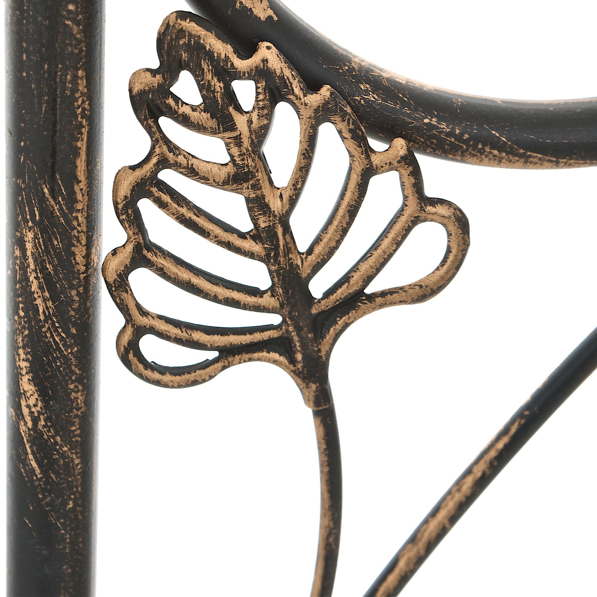 Rosenbogen Bremen - 143x30x248cm, Metall, Bronze | Rankhilfe Rosen Rankgitter Gartendekoration
