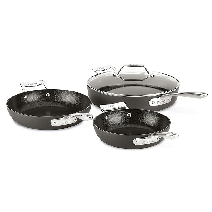 All-Clad Essentials Hard Anodized Nonstick Pots & Pan Set