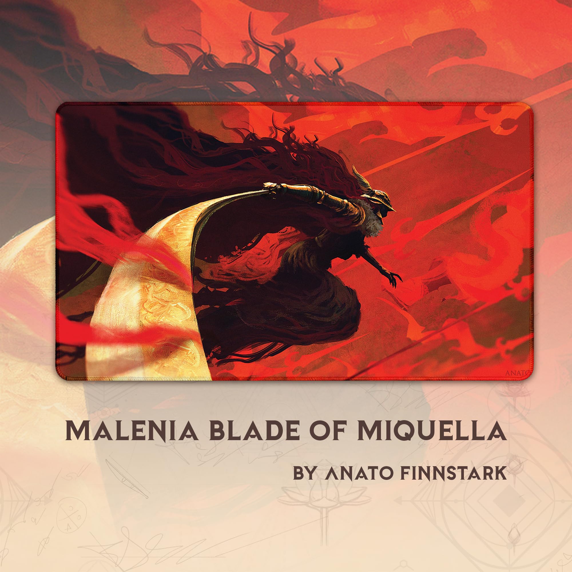 Amazon.com: Paramint Malenia Blade of Miquella (Stitched) - MTG Playmat by  Anato Finnstark, Elden Ring, Dark Souls - Compatible with Magic The  Gathering Playmat - Play MTG, YuGiOh, TCG