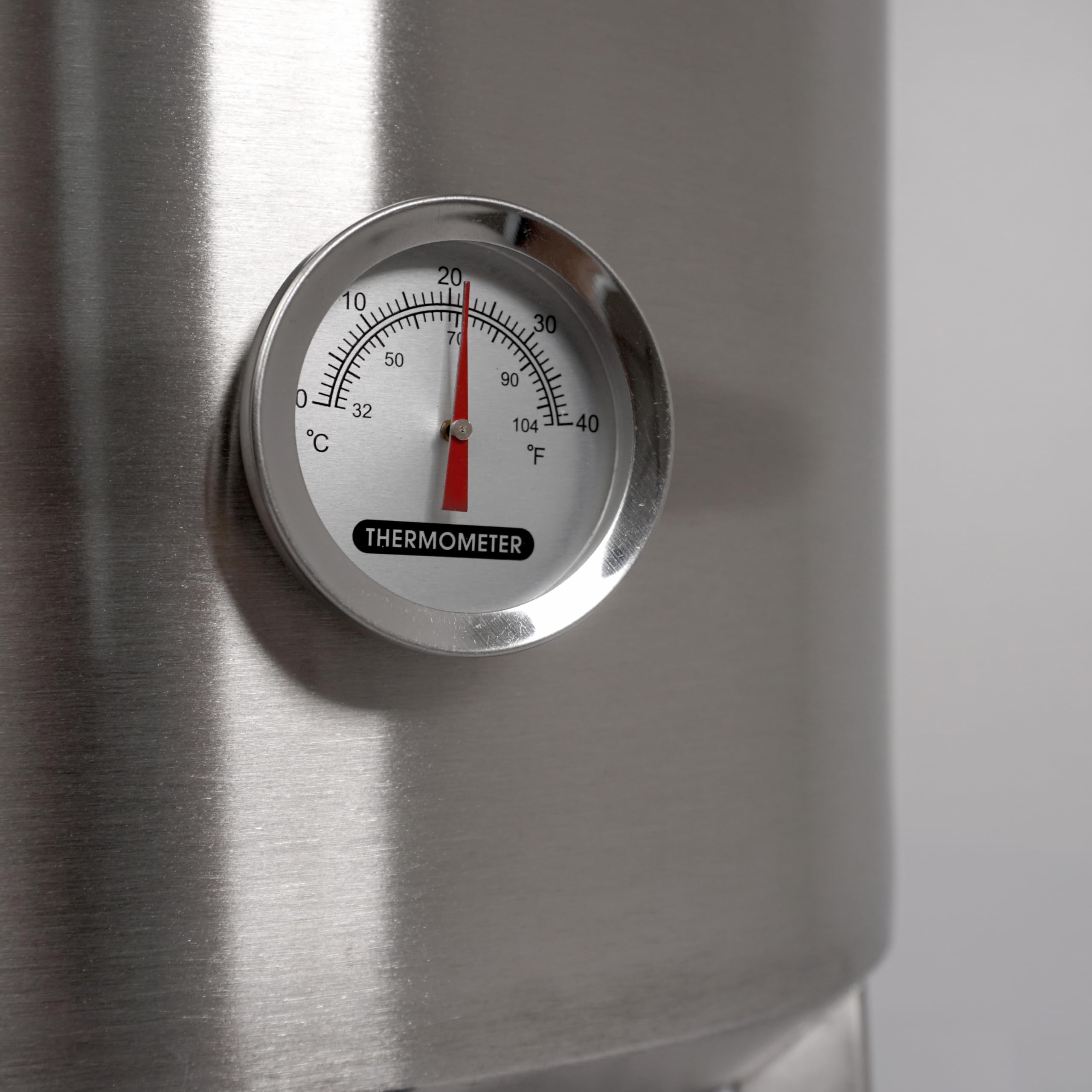 Edelstahl Gärbehälter Gärtank Fermenter 30 L Restauslauf mit Isoliermantel | konisch mit Boden-Restauslauf, Innen-Thermometer, luftdicht verschließbarer Spanndeckel Saft-Fermentation